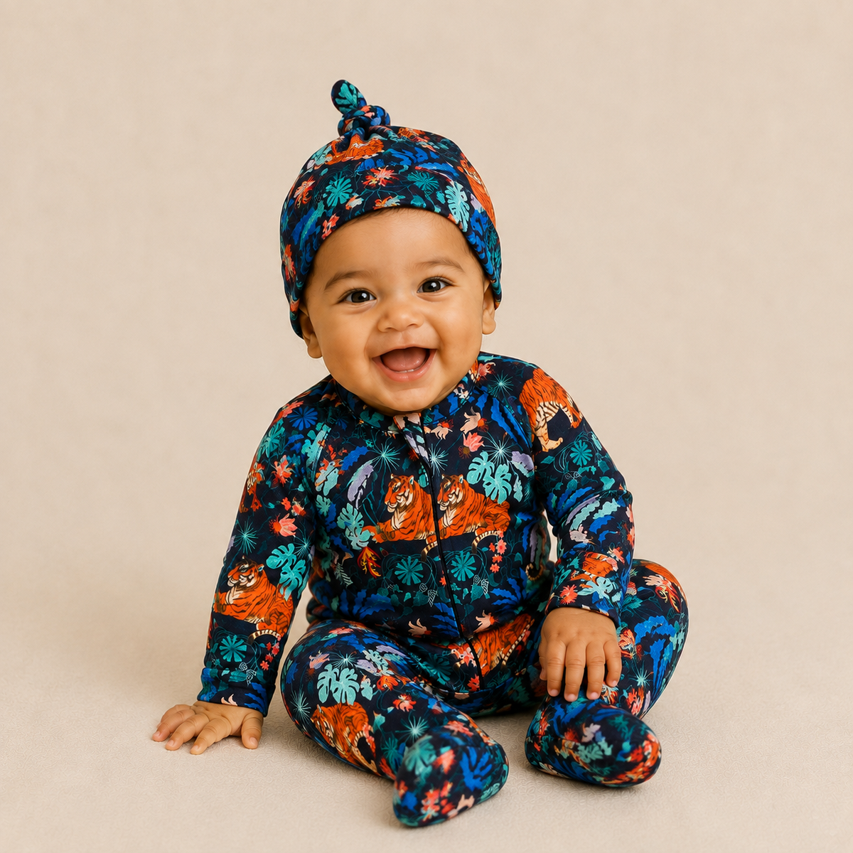Tiger Romper + Hat