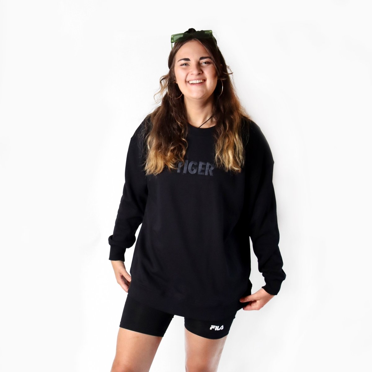 Tiger Sweater Black - criticallyendangered