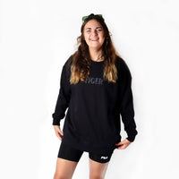 Tiger Sweater Black - criticallyendangered
