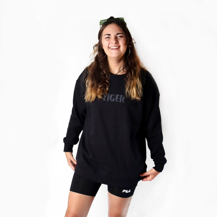 Tiger Sweater Black - criticallyendangered